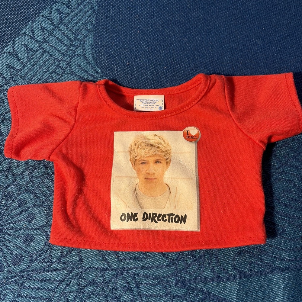 Build A Bear Workshop T-Shirt Y2K One Direction Niall Red